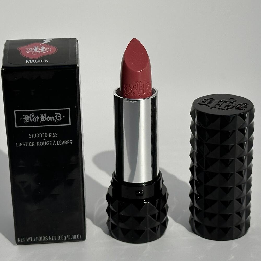 KVD Beauty Kat von D Studded Kiss Lipstick Magik Sweet Dusty Pink New in Box